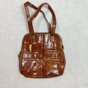 Vintage Hilary Radley New York Leather Satchel Purse Classic Fashion Handbag